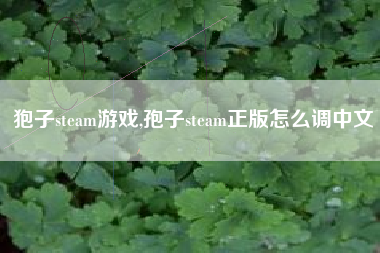 狍子steam游戏,孢子steam正版怎么调中文